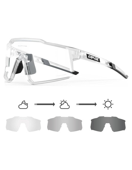 Gafas de Ciclismo KAPVOE K9022 Fotoquímicas UV400