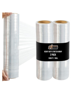 Envoltura Plástica de Estiramiento Gorilla Grip 2 Rollos 1000 pies