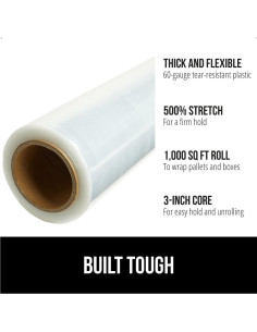 Envoltura Plástica de Estiramiento Gorilla Grip 2 Rollos 1000 pies 2