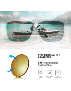 Gafas de sol deportivas TOREGE TR65 polarizadas 3 lentes 2