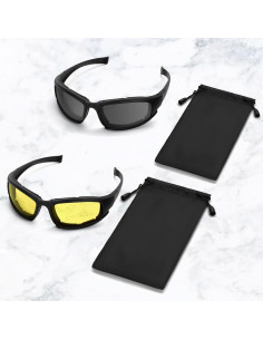 Gafas de Motocicleta UV400 2PCS Protección HD 2