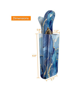 Estuche Doble para Gafas Fintie de Cuero Vegano con Mosquetón 2