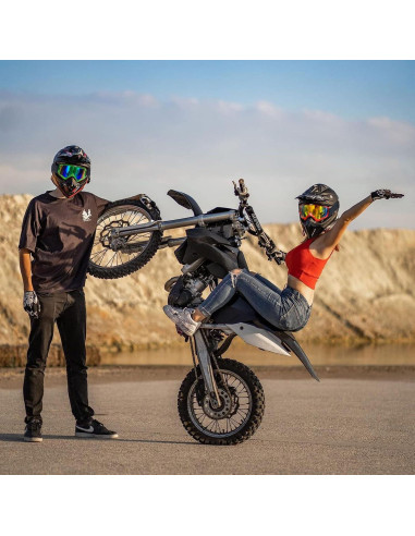 Gafas de Motocross CoPvner Marco Rojo Araña Lente Color