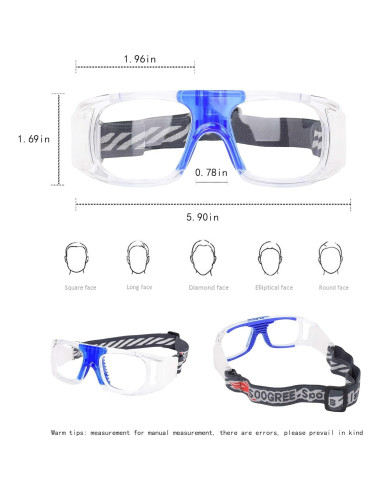 Gafas Deportivas SooGree Antivaho para Baloncesto