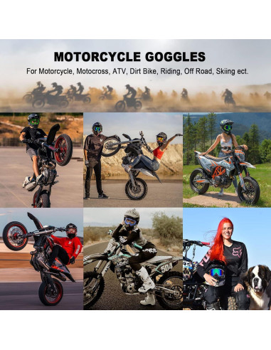 Gafas de Motocross CoPvner Adultos y Niños - Alta Calidad