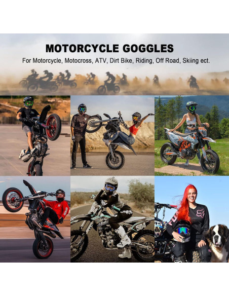 Gafas de Motocross CoPvner Adultos y Niños - Alta Calidad