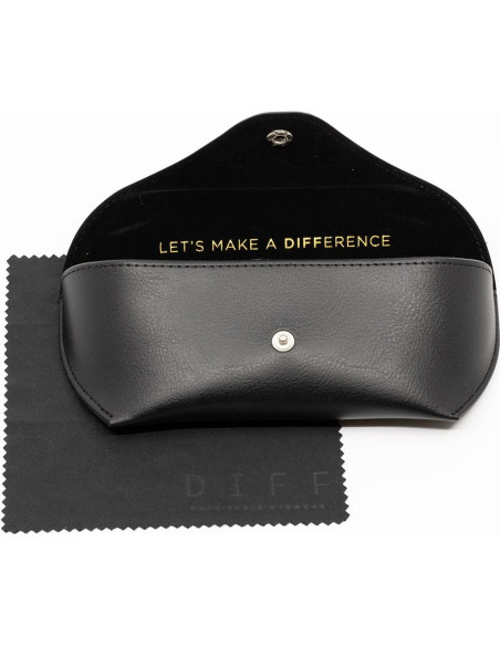 Gafas de sol aviador DIFF Lenox doradas UV400 para mujer