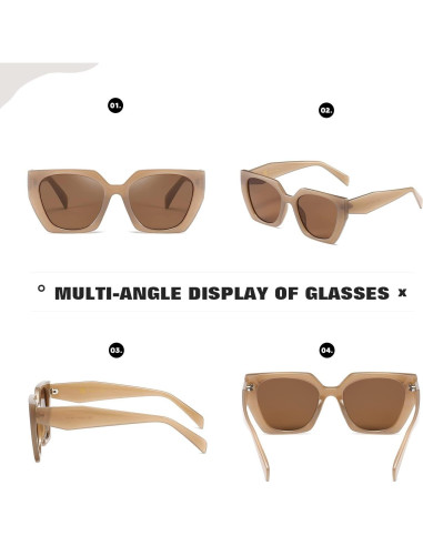 Gafas de sol cuadradas TIANYESY con protección UV para todos