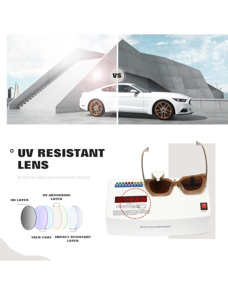 Gafas de sol cuadradas TIANYESY con protección UV para todos