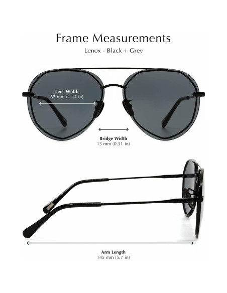 Gafas de sol aviador DIFF Lenox doradas UV400 para mujeres