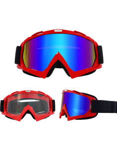 Gafas de Motocross Immoono 2 Pcs con Gaiter para Adultos 2