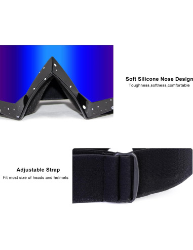 Gafas de Motocross ZukMi Unisex Adulto Lente Anti Rayones