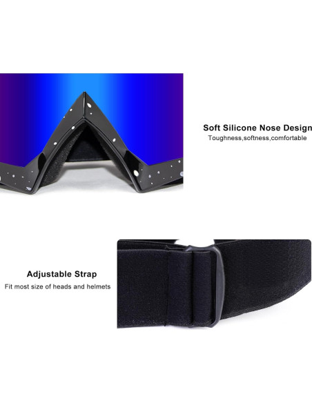 Gafas de Motocross ZukMi Unisex Adulto Lente Anti Rayones