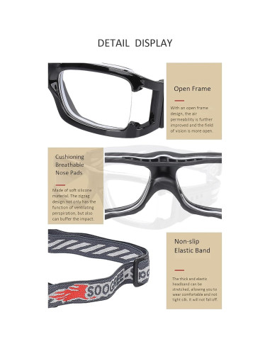 Gafas Deportivas SooGree con Lentes Reemplazables y Ajustables