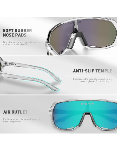 Gafas de Ciclismo SCVCN DZ-S63 Polarizadas UV400