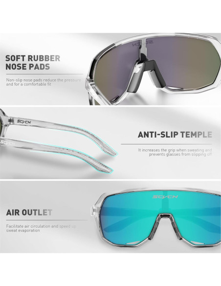 Gafas de Ciclismo SCVCN DZ-S63 Polarizadas UV400