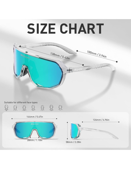 Gafas de Ciclismo SCVCN DZ-S63 Polarizadas UV400