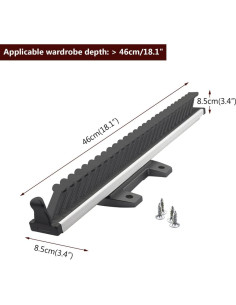 Perchero Retráctil de Corbatas AIYIOUWE con 28 Ganchos 2