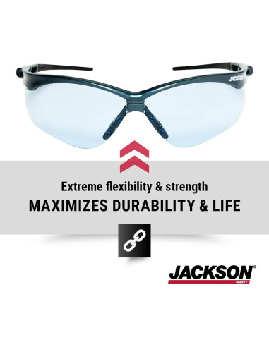 Gafas de Seguridad Jackson SG - Protección Ocular UV 99.9%