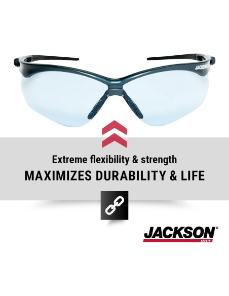 Gafas de Seguridad Jackson SG - Protección Ocular UV 99.9%
