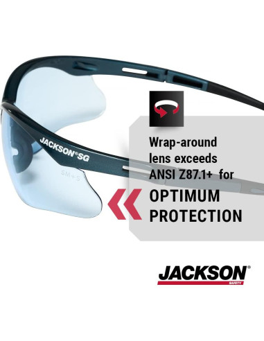 Gafas de Seguridad Jackson SG - Protección Ocular UV 99.9%