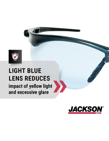 Gafas de Seguridad Jackson SG - Protección Ocular UV 99.9%