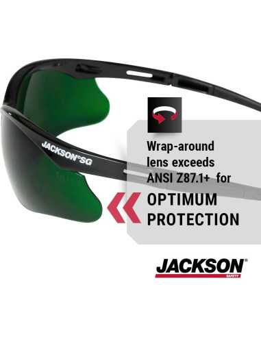 Gafas de Seguridad Jackson SG - Protección UV - Paquete 12