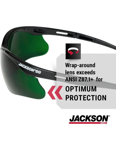 Gafas de Seguridad Jackson SG - Protección UV - Paquete 12