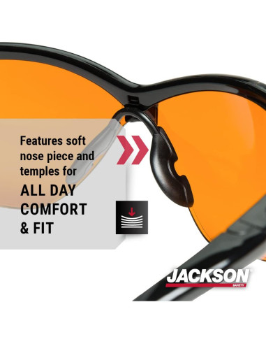 Gafas de Seguridad Jackson SG - Protección UV - Paquete 12