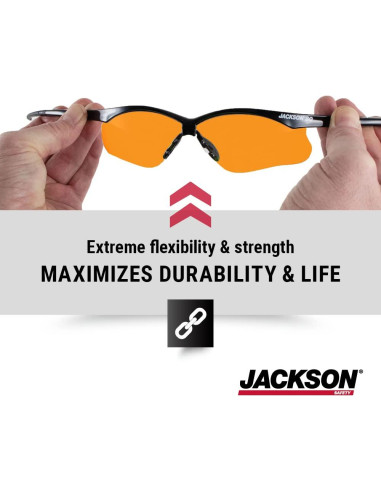 Gafas de Seguridad Jackson SG - Protección UV - Paquete 12