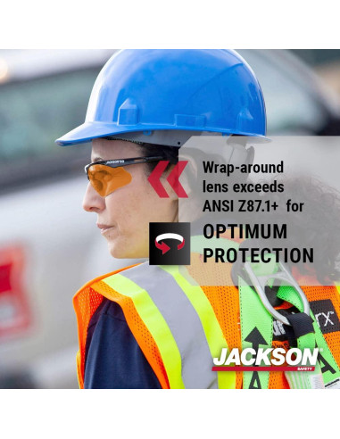 Gafas de Seguridad Jackson SG - Protección UV - Paquete 12