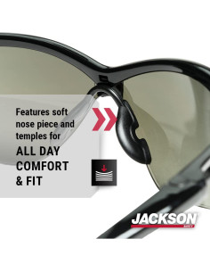 Gafas de Seguridad Jackson SG - Protección UV - Paquete 12 2
