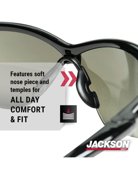 Gafas de Seguridad Jackson SG - Protección UV - Paquete 12