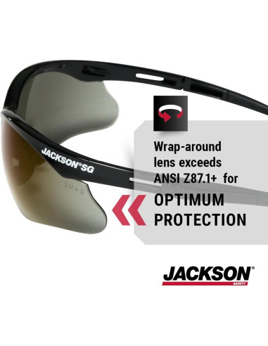 Gafas de Seguridad Jackson SG - Protección UV - Paquete 12