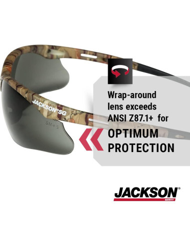 Gafas de seguridad Jackson SG - Protección UV - Paquete 12
