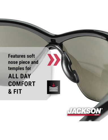 Gafas de seguridad Jackson SG - Protección UV - Paquete 12