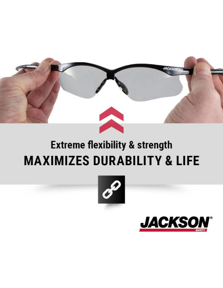 Gafas de seguridad Jackson SG - Protección UV - Paquete 12