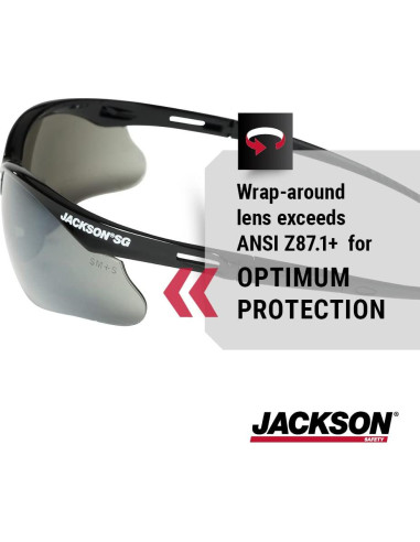 Gafas de seguridad Jackson SG - Protección UV - Paquete 12