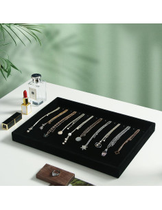 Conjunto 2 Soportes de Collar Coward Terciopelo Negro 2