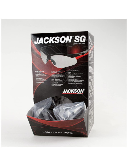 Gafas de seguridad Jackson SG - Protección ocular ámbar