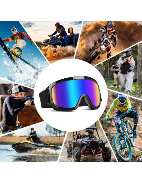 Gafas de Motocross UV400 - Marca Desconocida - Azul