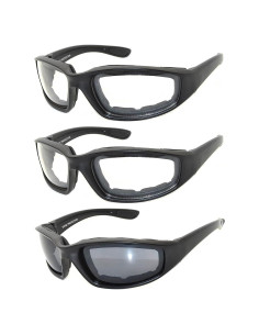 Juego de 3 gafas de sol para motocicleta UV400 - Unisex