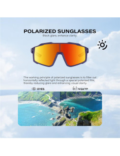 Gafas de sol deportivas WGKVP 5051 UV400 polarizadas 2