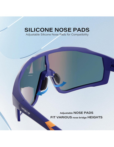 Gafas de sol deportivas WGKVP 5051 UV400 polarizadas