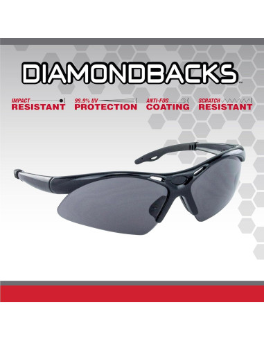 Gafas de Seguridad Diamondbacks SAS - Lentes Claros, Talla Única