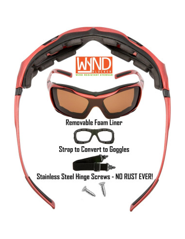 Gafas de sol deportivas WYND Blocker 329V2 Polarizadas