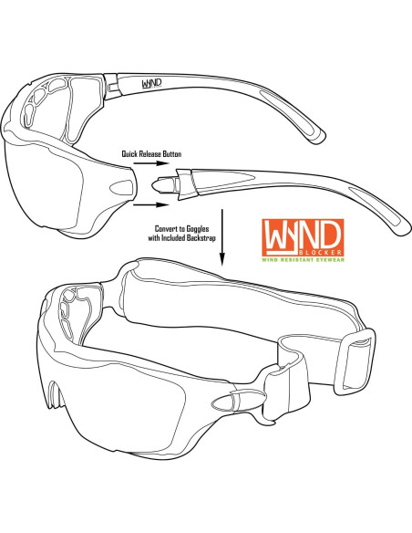 Gafas de sol deportivas WYND Blocker 329V2 Polarizadas