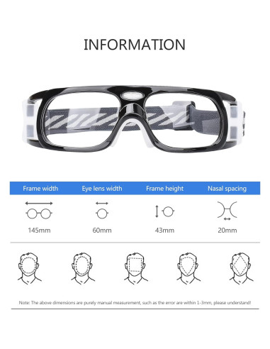 Gafas deportivas SooGree para baloncesto y fútbol con lentes reemplazables