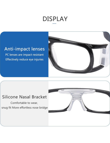 Gafas deportivas SooGree para baloncesto y fútbol con lentes reemplazables