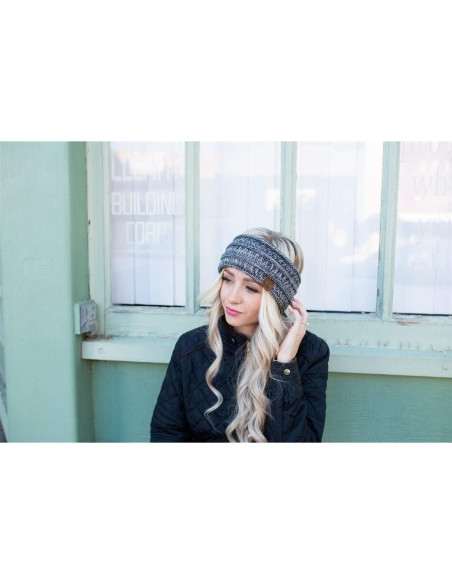 Diadema de Tejido Acogedor Funky Junque para Mujeres - 2 Pzs